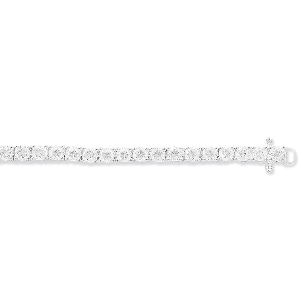 Sterling Silver Cubic Zirconia Tennis Bracelet