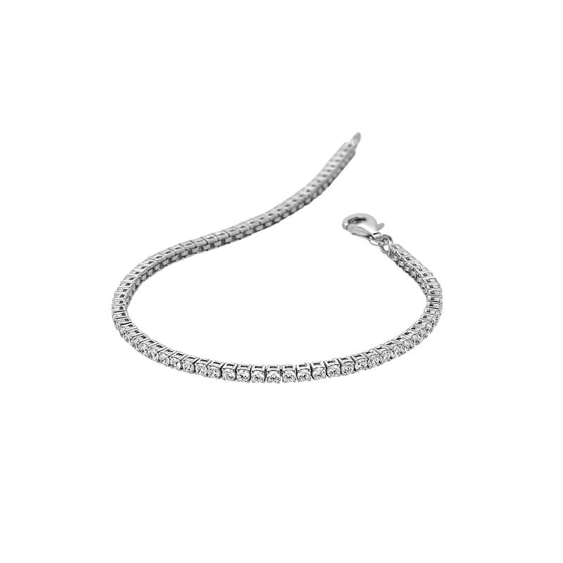 Sterling Silver Cubic Zirconia Tennis Bracelet