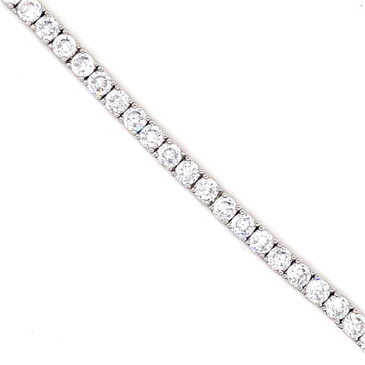 Sterling Silver Cubic Zirconia Tennis Bracelet