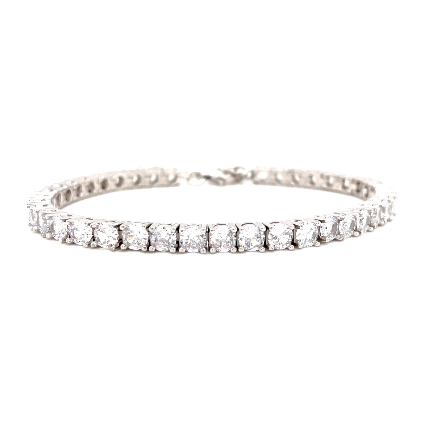 Sterling Silver Cubic Zirconia Tennis Bracelet