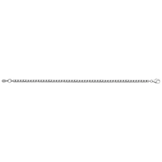 Sterling Silver Cubic Zirconia Tennis Bracelet
