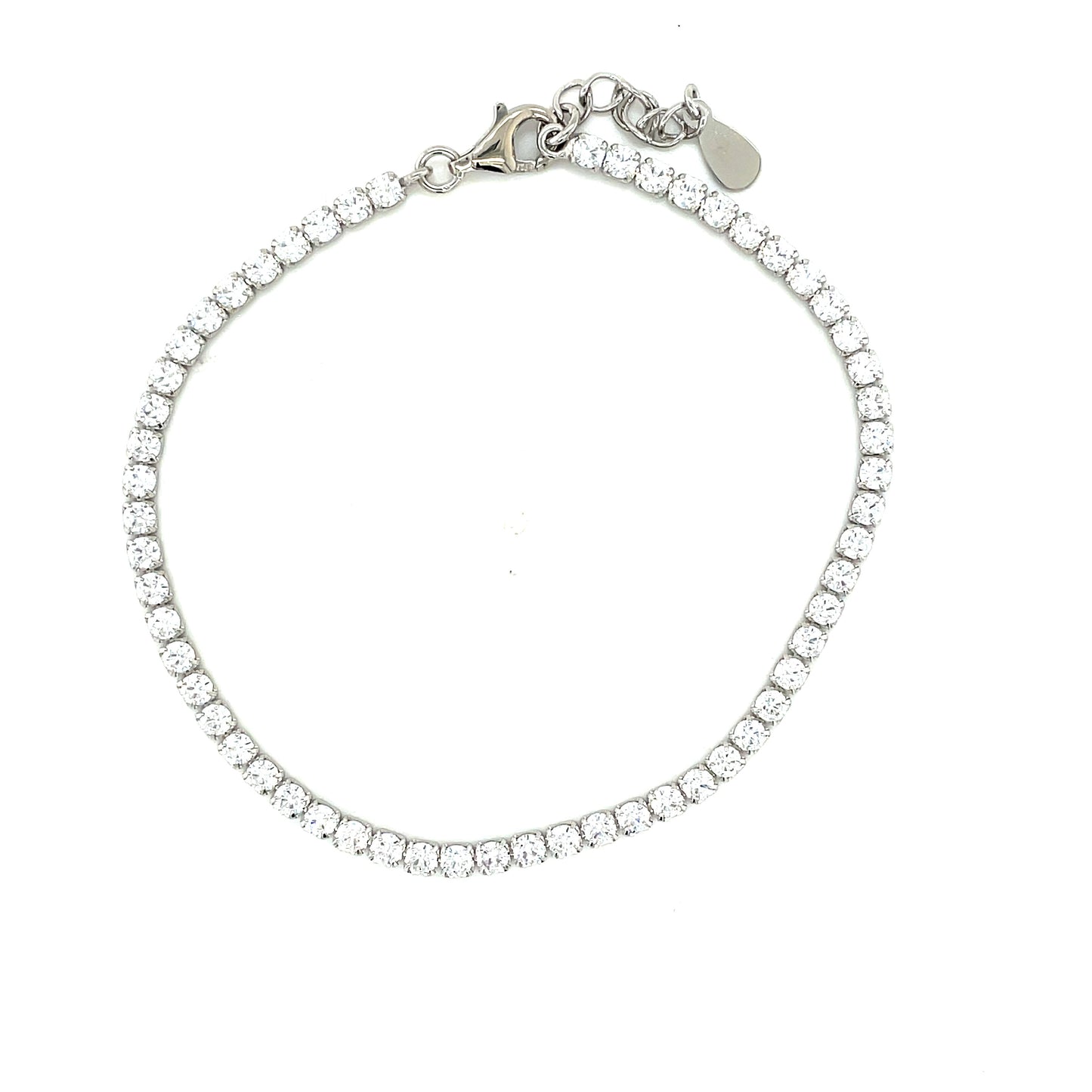 Sterling Silver Cubic Zirconia Tennis Bracelet