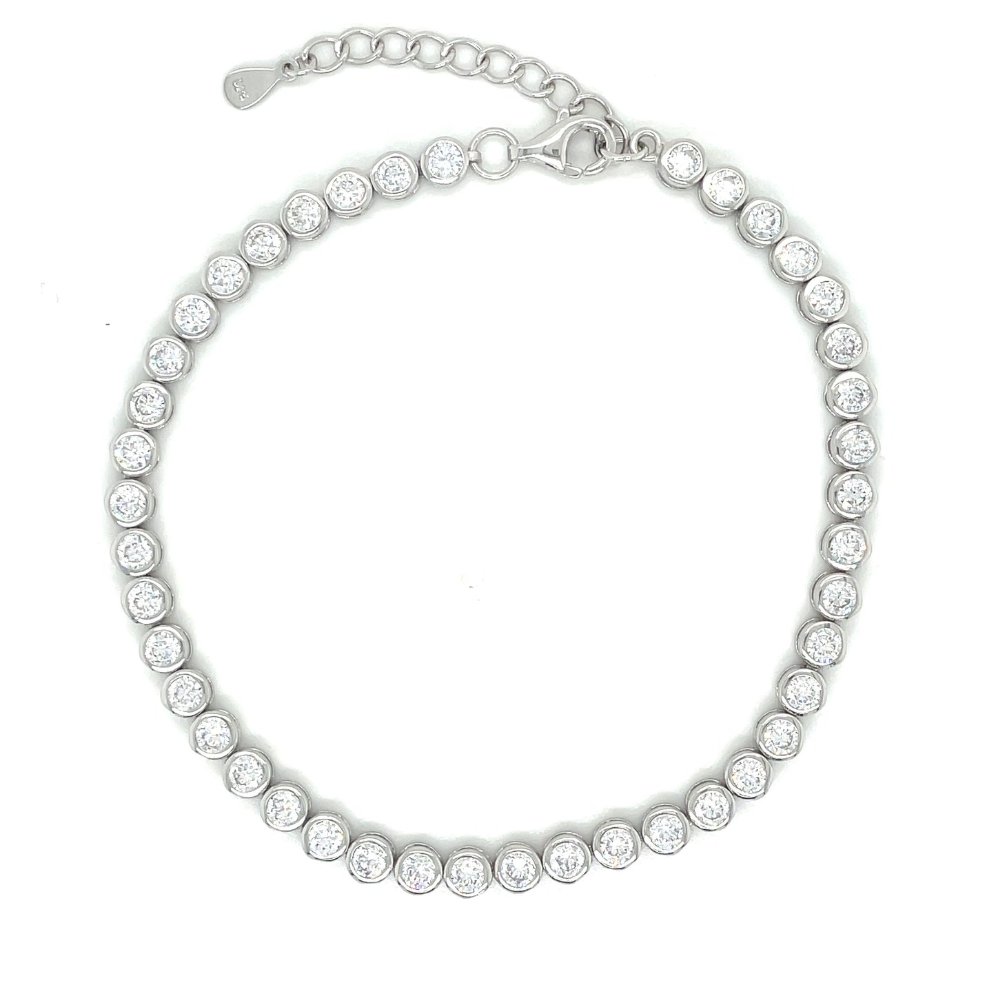 Sil Blet Cz 3mm R/o Tennis