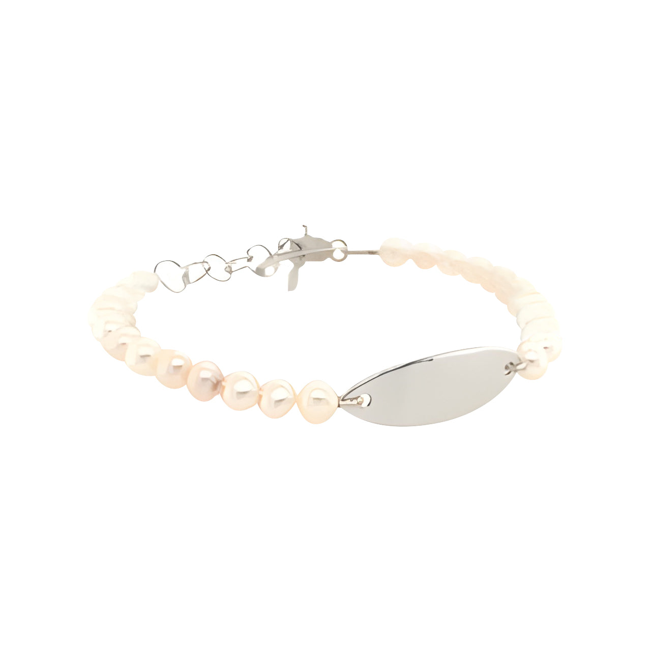 Sterling Silver Pearl Birthstone Bracelet June