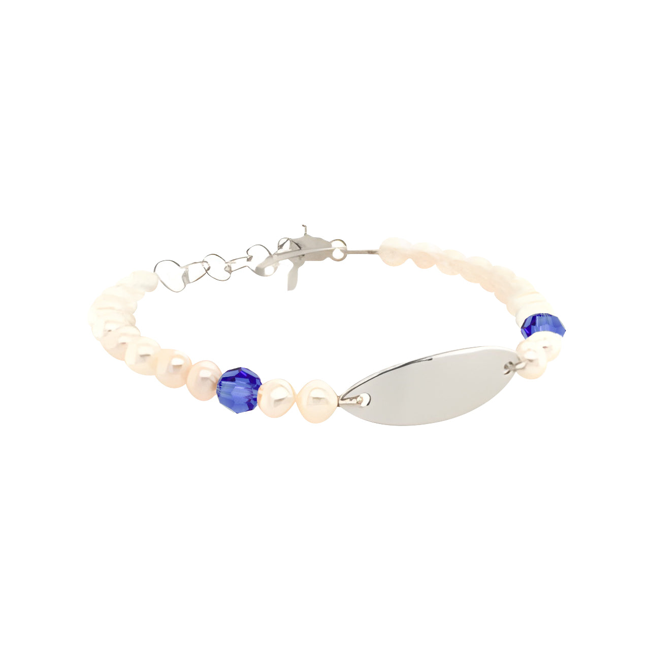 Sterling Silver Pearl Birthstone Bracelet September