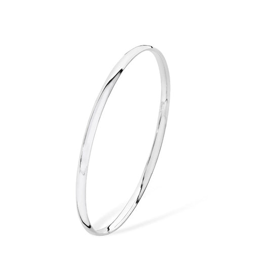 Sterling Silver Plain Polished Bangle