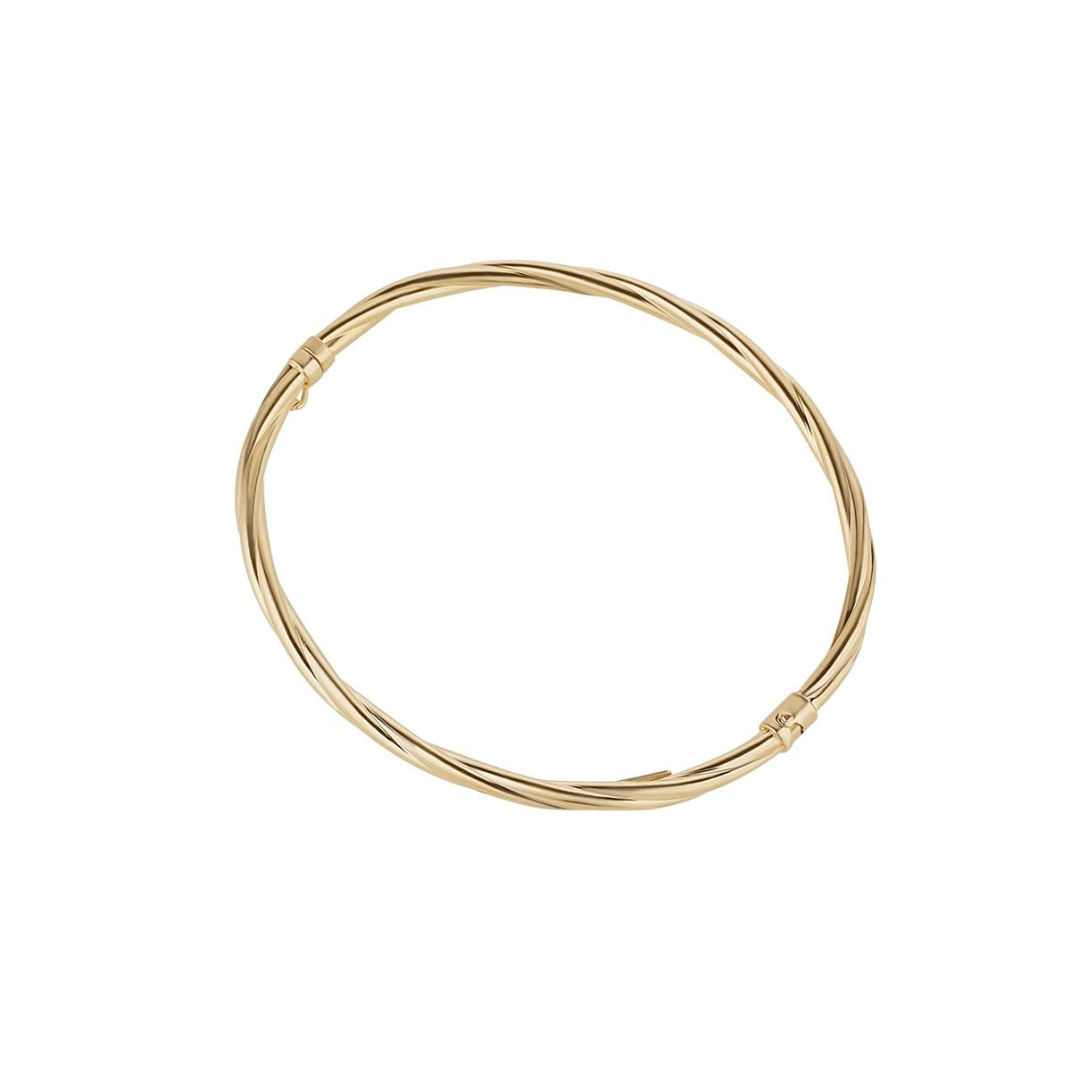 Sterling Silver Gold Plated Rope Bangle