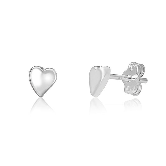 Sil Erg Heart Plain Comm