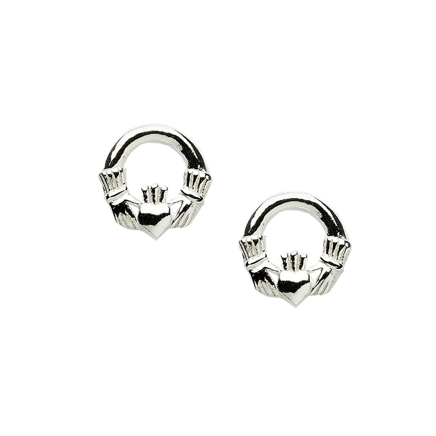 Sterling Silver Claddagh Earrings
