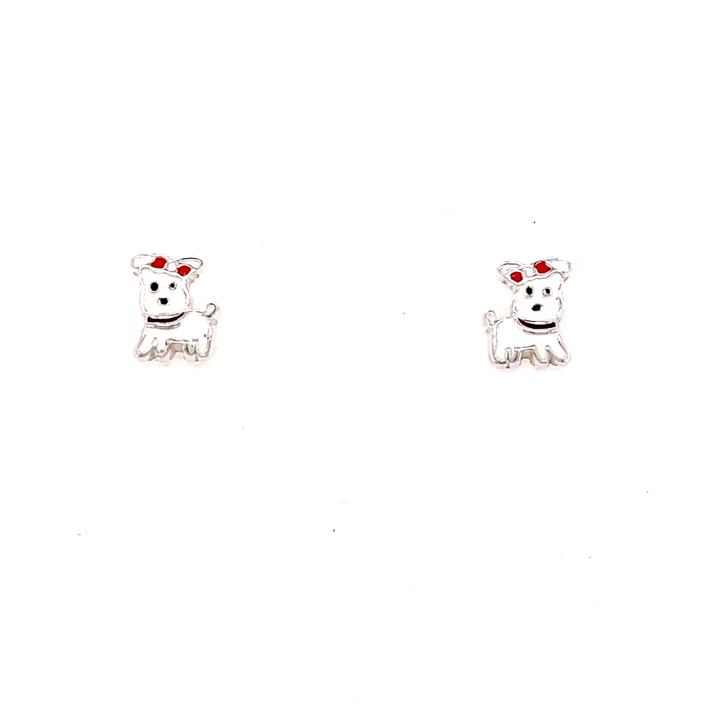 Sterling Silver Kids Puppy Earring