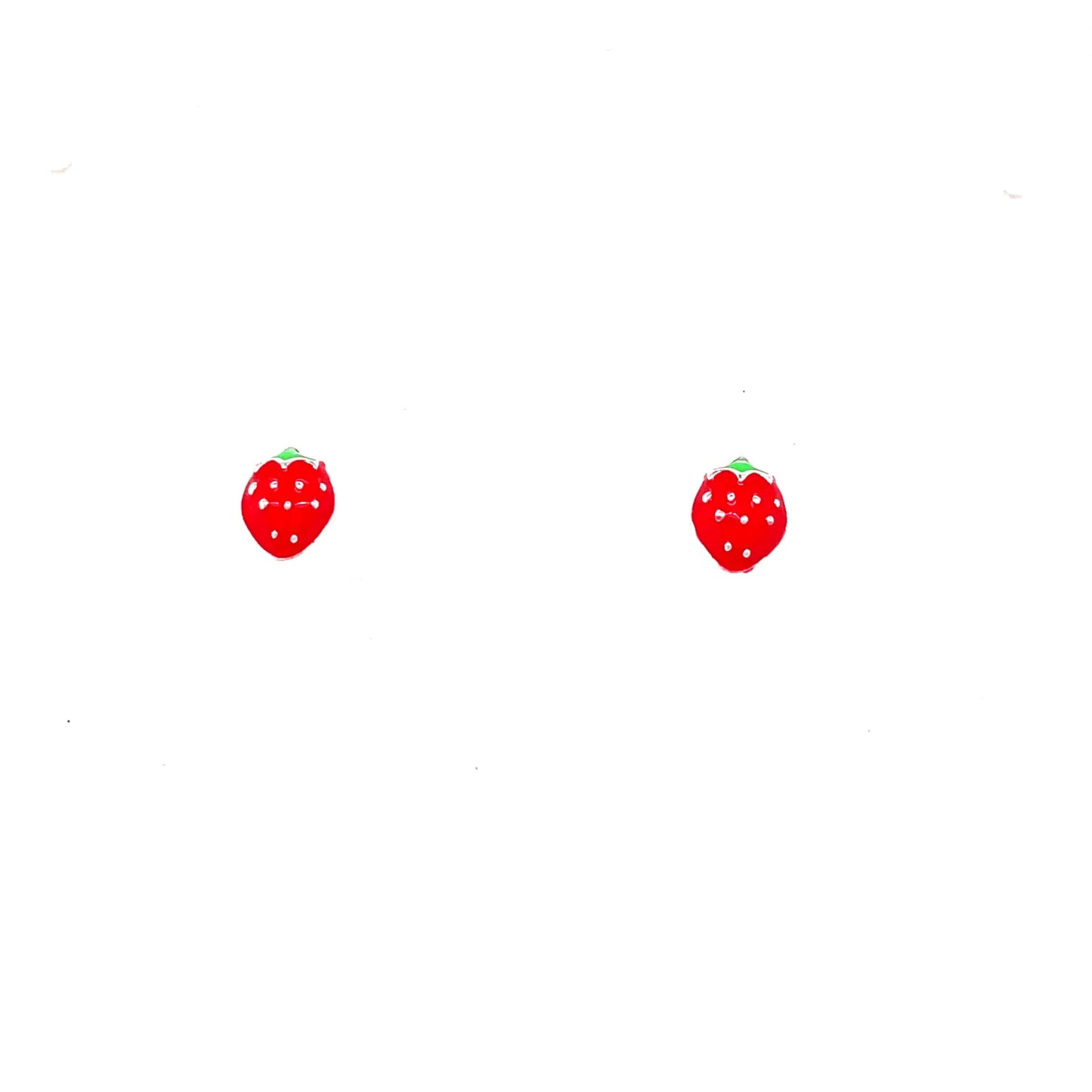 Sterling Silver Kids Strawberry Earring