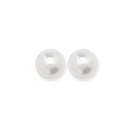 Sterling Silver Large Pearl Earring