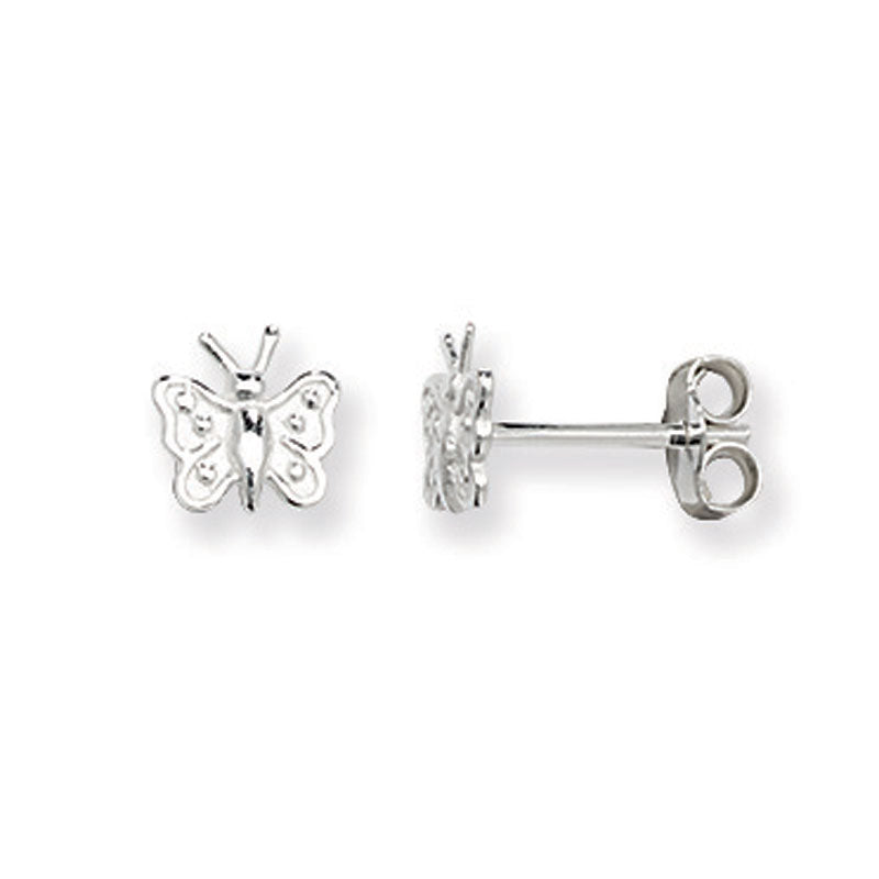 Silver Earring Butterfly