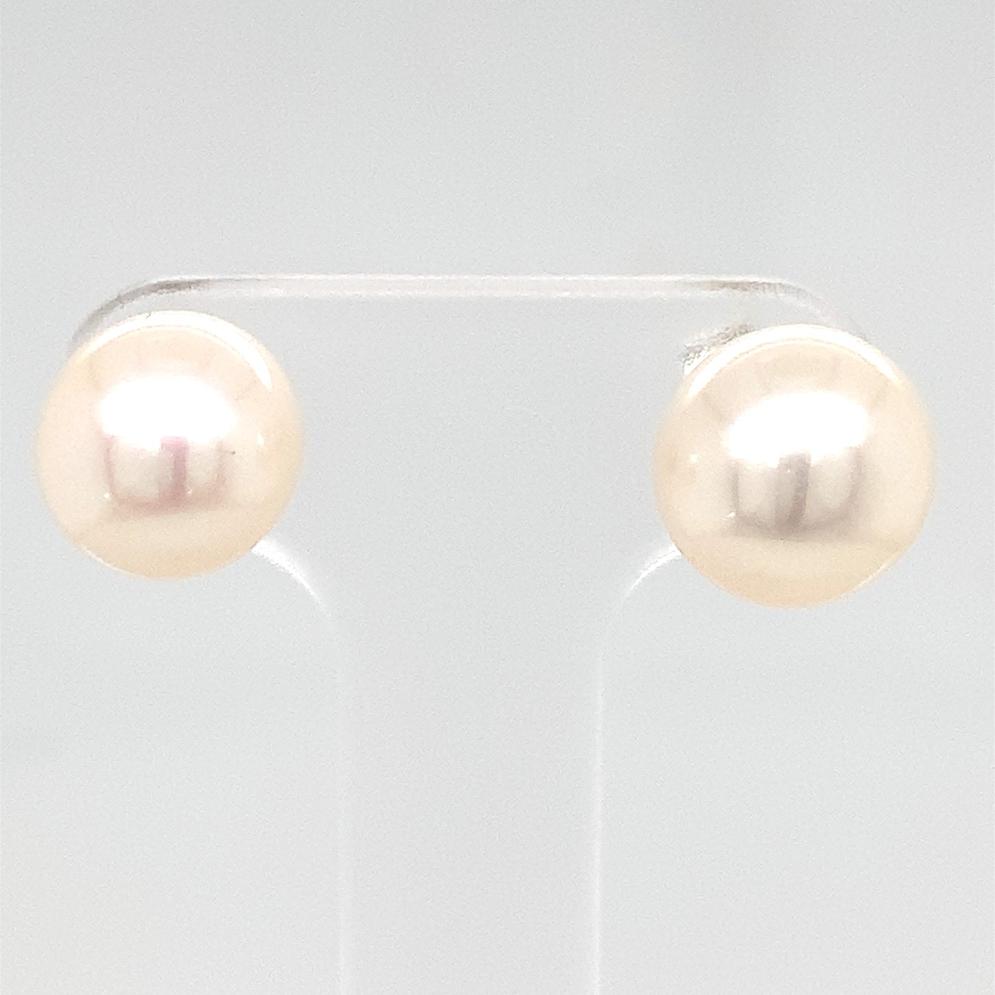 Sterling Silver Cultured Pearl 7.5-8mm Earrings