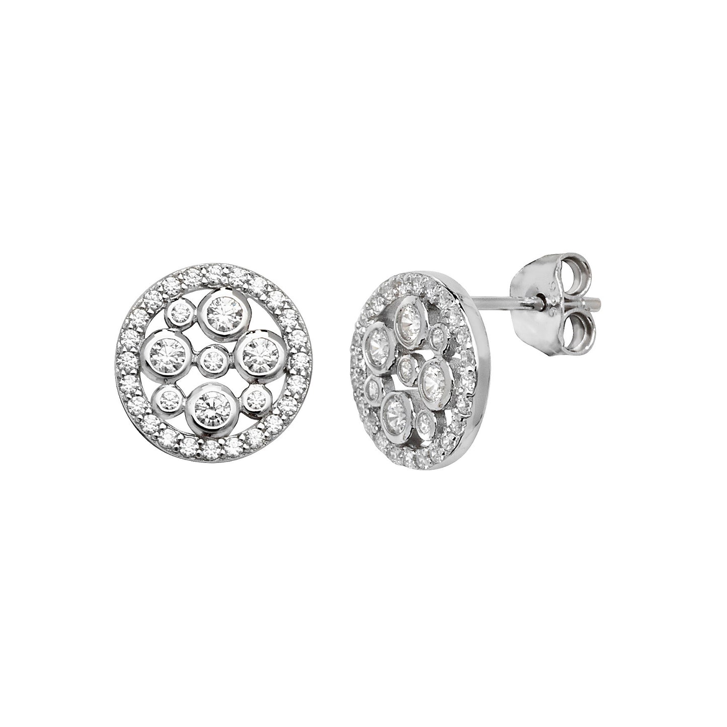 Sterling Silver Cubic Zirconia Earrings
