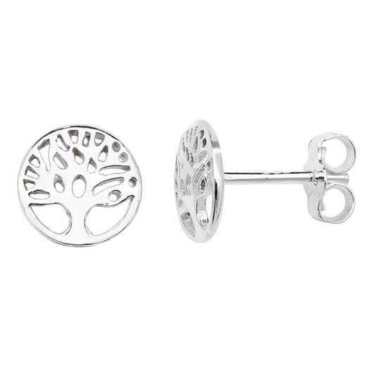 Silver Earring Tree Of Life