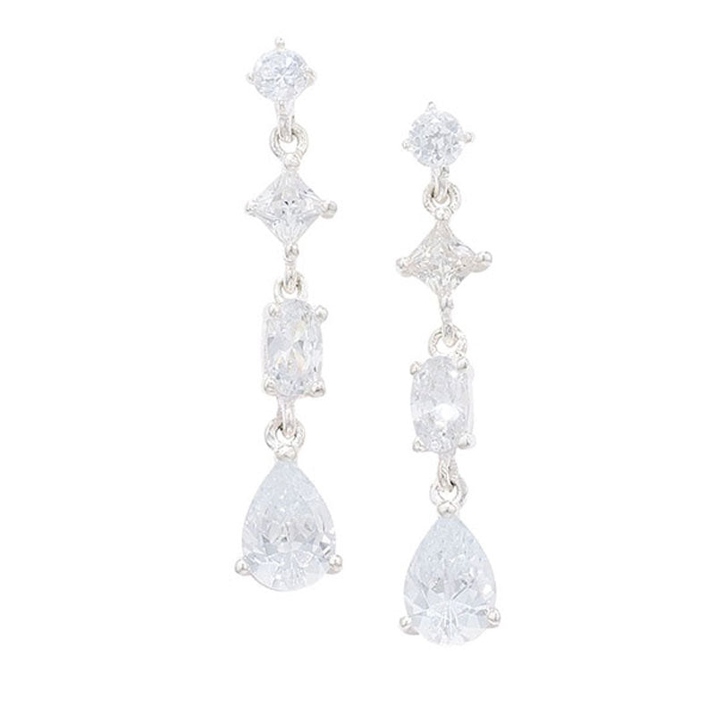 Sterling Silver Multi Drop Earring