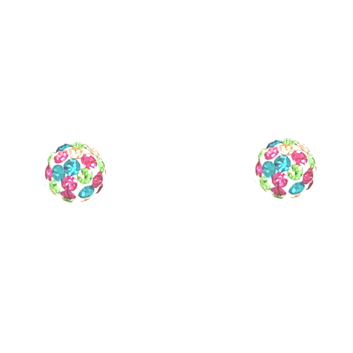 Sterling Silver Multi Coloured Petite Earrings