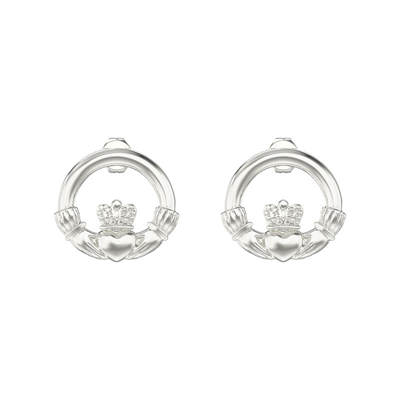 Sterling Silver Claddage Stud Earring