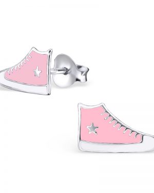 Silver Earring Pink Converse