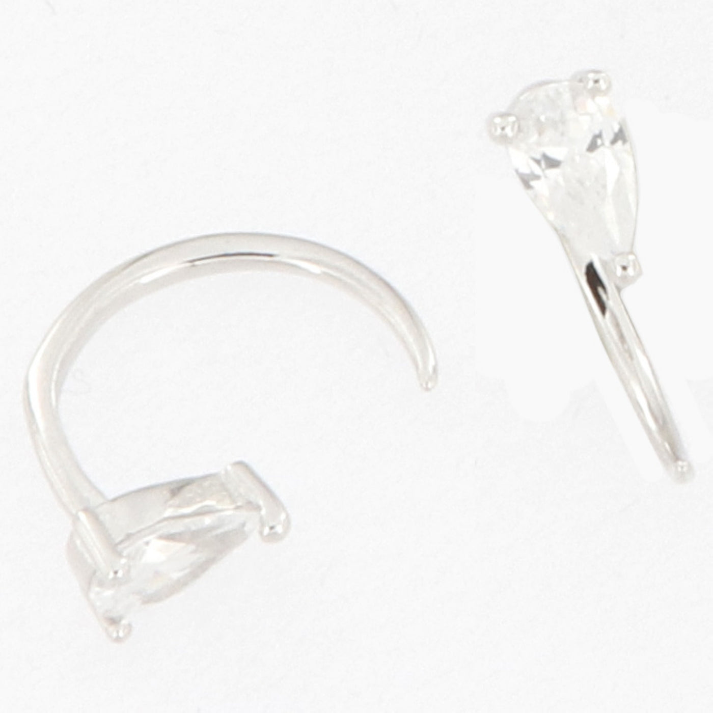 Sterling Silver Cubic Zirconia Ear Cuff