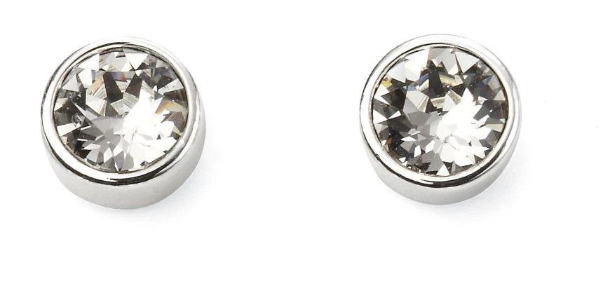 Sterling Silver Cubic Zirconia April  Birthstone Earring