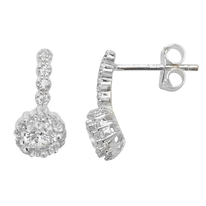 Sterling Silver Cubic Zirconia Earrings