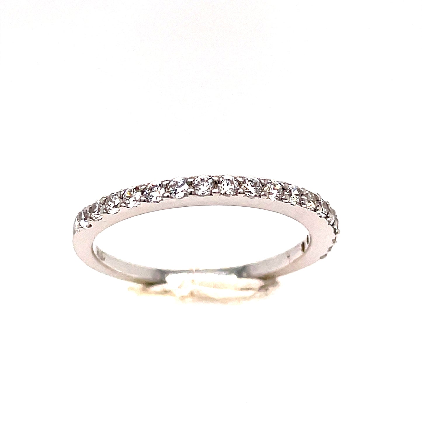 Sterling Silver Cubic Zirconia Eternity Ring