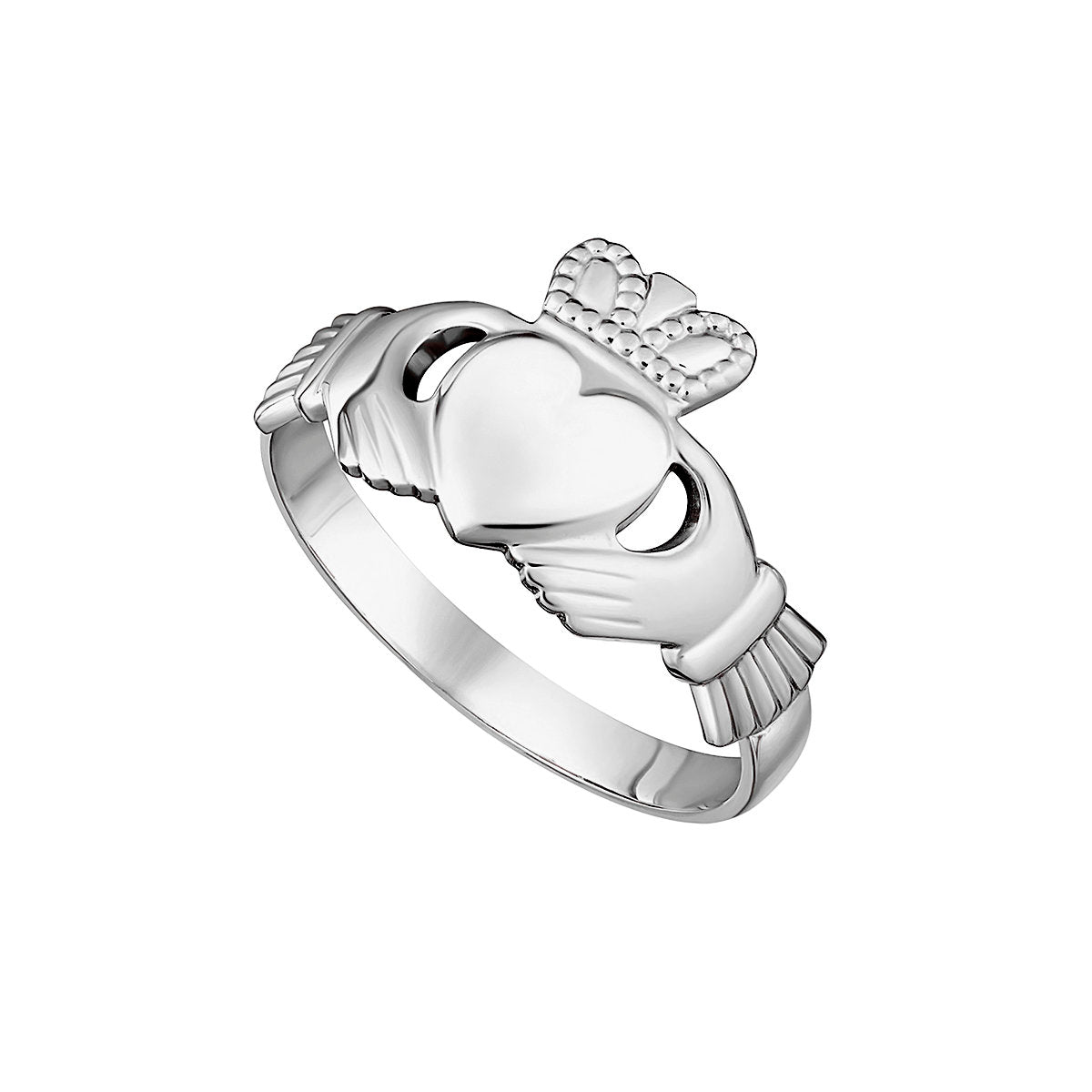 Sterling Silver Plain Claddagh Ring