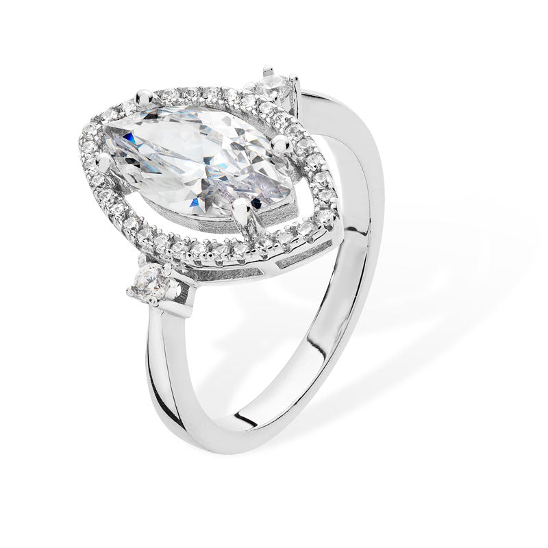 Sil Ring Cz Marq