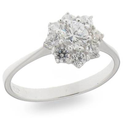 Sterling Silver Cubic Zirconia Ring