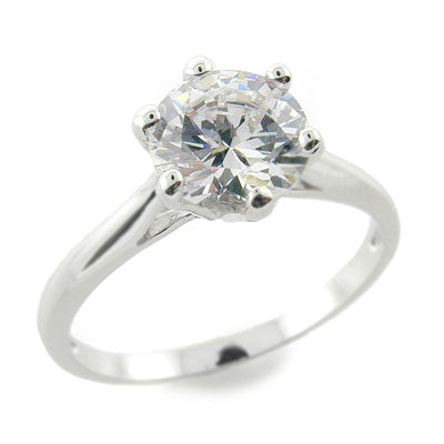 Sterling Silver Cubic Zirconia Ring