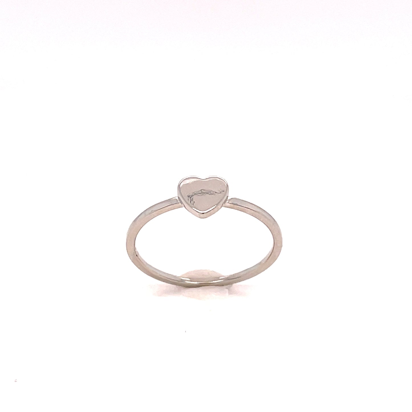 Sterling Silver Plain Heart Ring