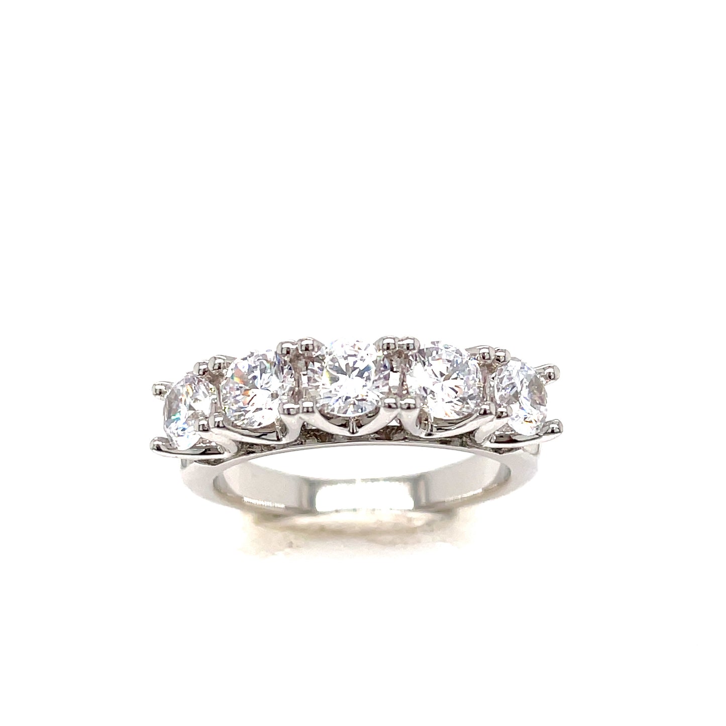 Sil Ring 5st Cz Claw
