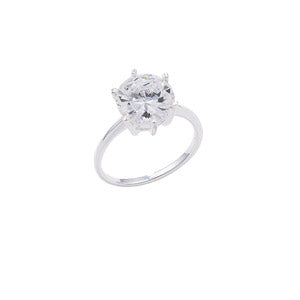 Sil Ring Cz Sol Lge