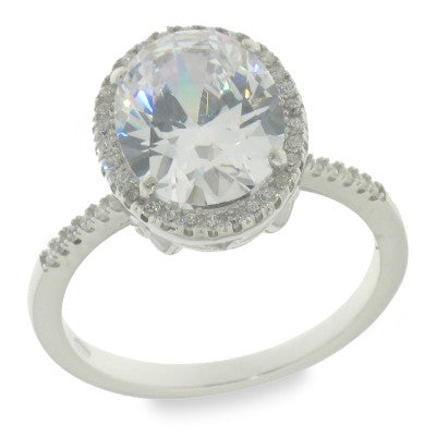 Sterling Silver Cubic Zirconia Ring