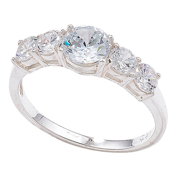 Sil Ring 5st Cz Grad