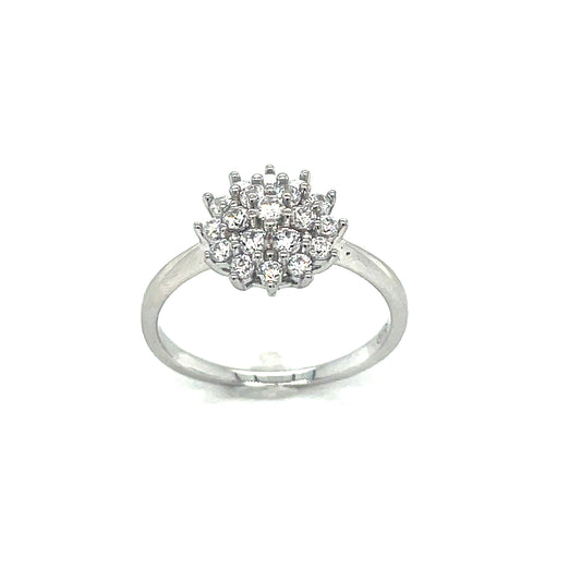 Sterling Silver Cubic Zirconia Ring