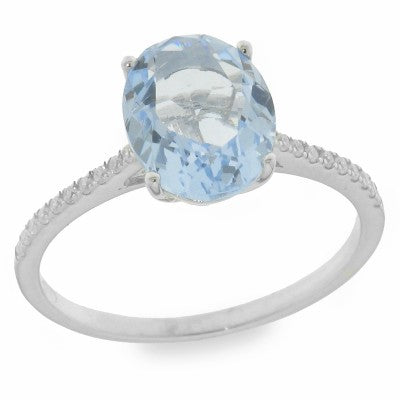 Sil Ring Bl Sol Cz Sh