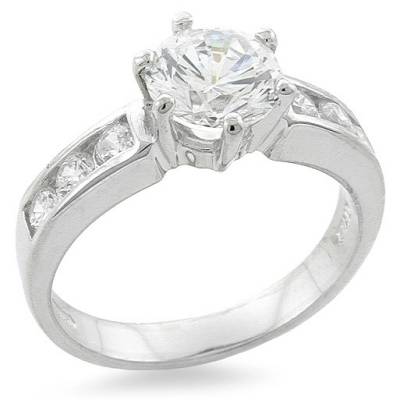 Sterling Silver Cubic Zirconia Ring