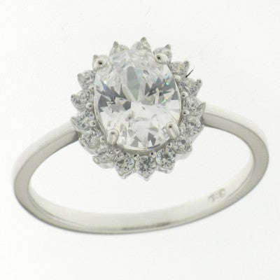 Sil Ring Cz Sol Ov