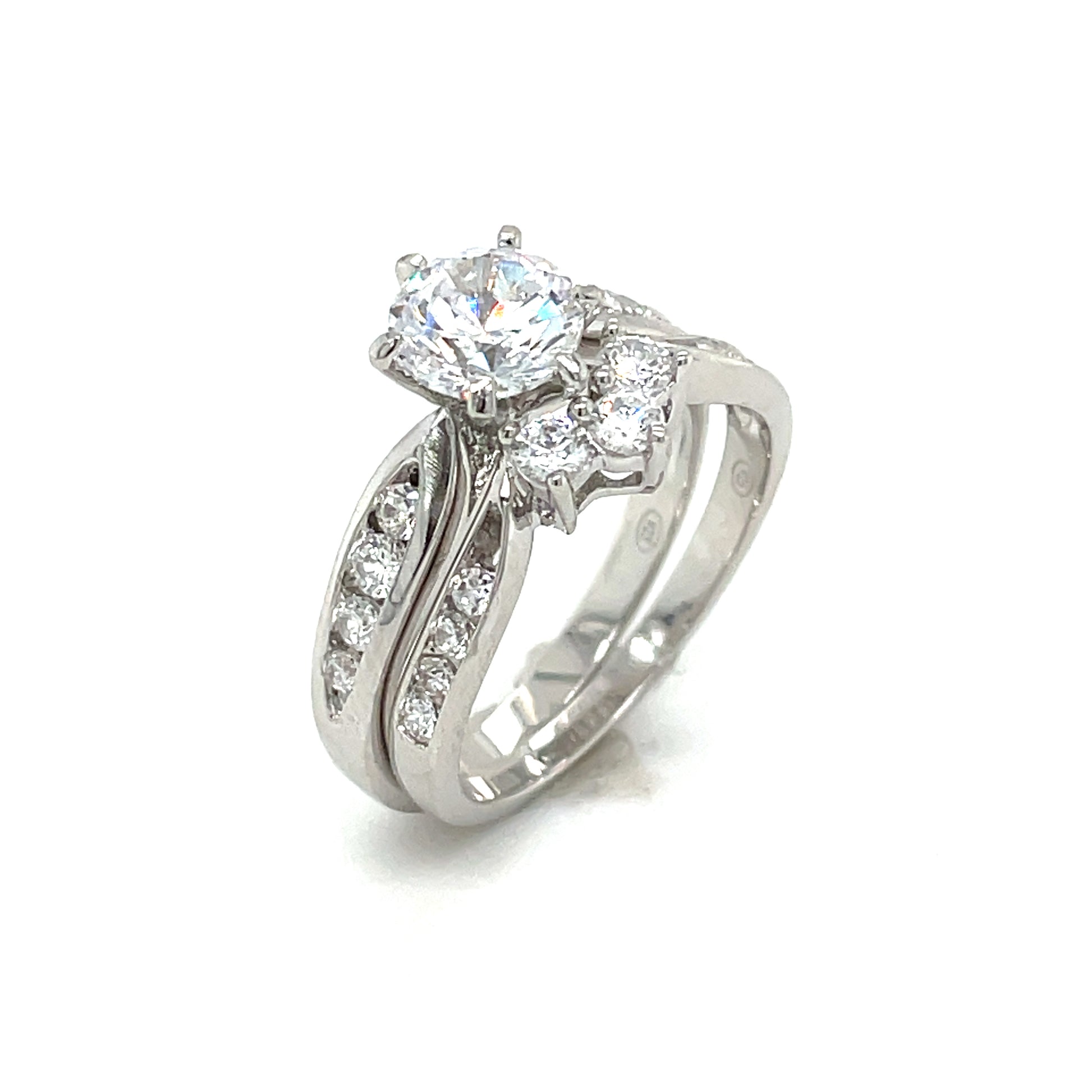 Sil Rings Sil Ring Cz Sol+Shape Ban – NevilleJewellers