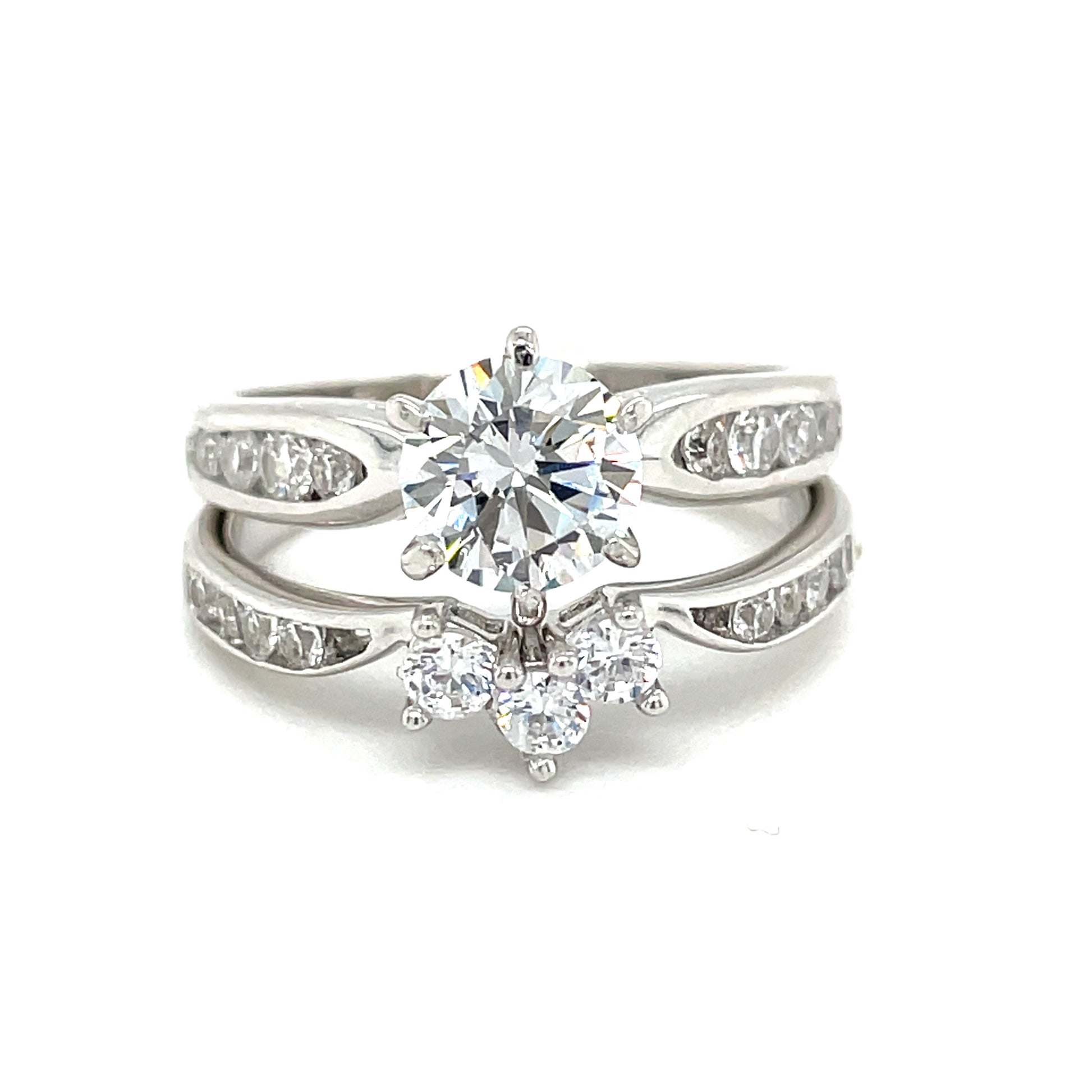 Sil Rings Sil Ring Cz Sol+Shape Ban – NevilleJewellers