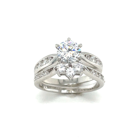 Sil Ring Cz Sol+Shape Ban