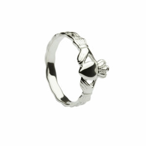 Sterling Silver Classic Ladies Claddagh Ring