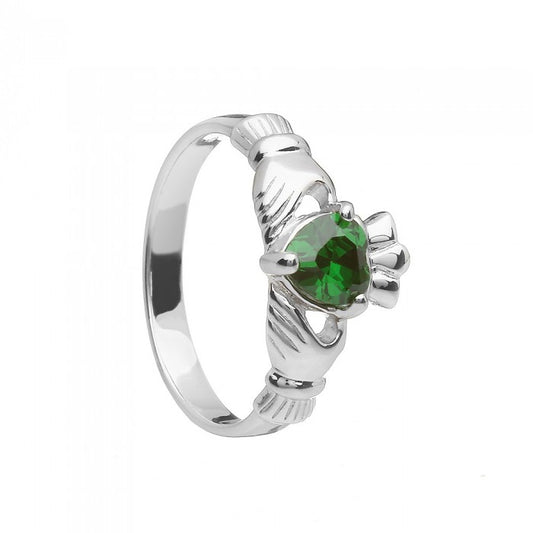 Sterling Silver May Claddagh Ring