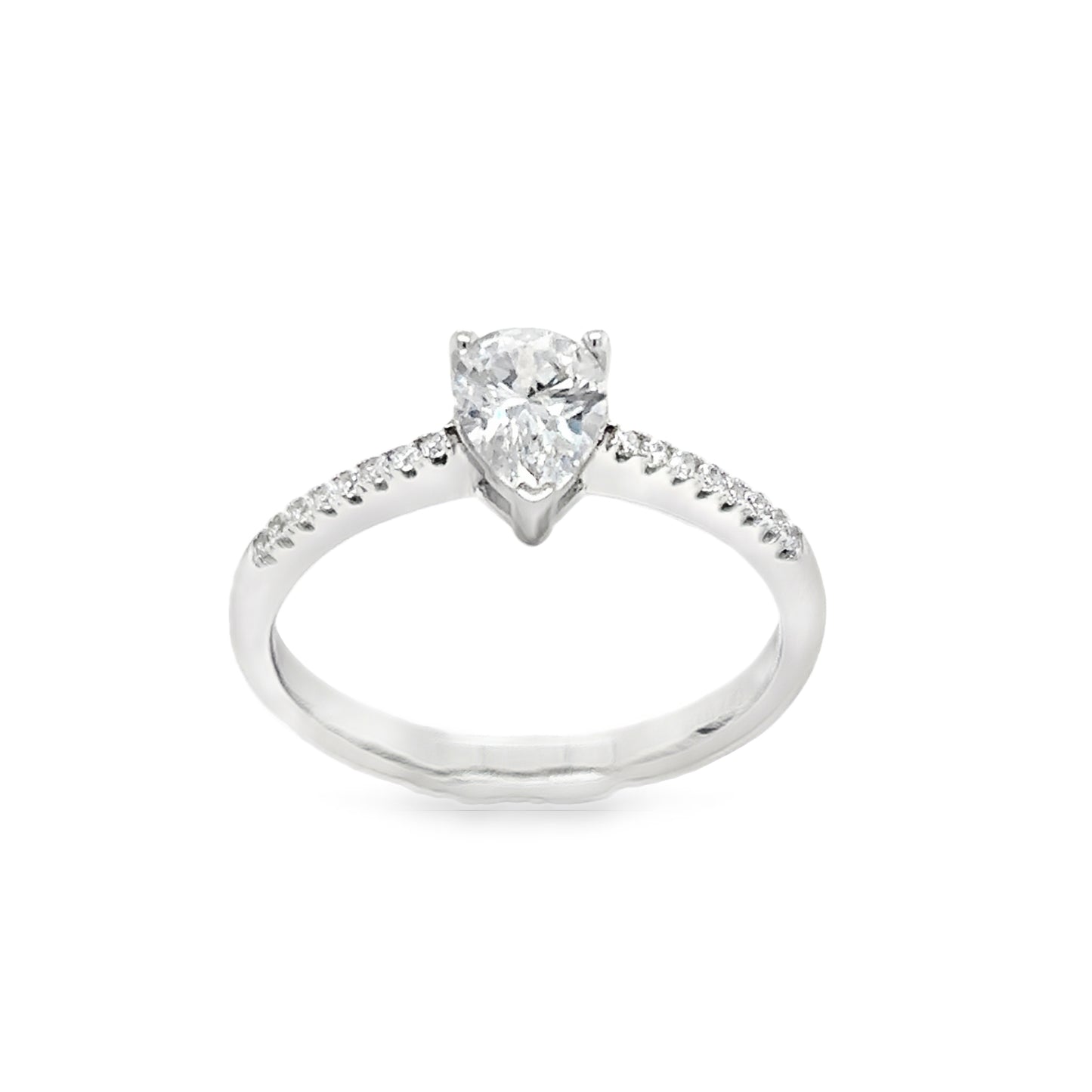 Sterling Silver Cubic Zirconia Marquise Solitaire Ring