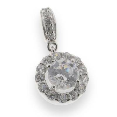 Sterling Silver Cubic Zirconia Pendant