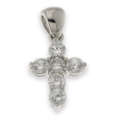 Sterling Silver Cubic Zirconia Cross