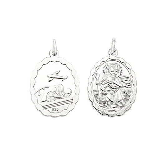 Sterling Silver St Christopher Medal